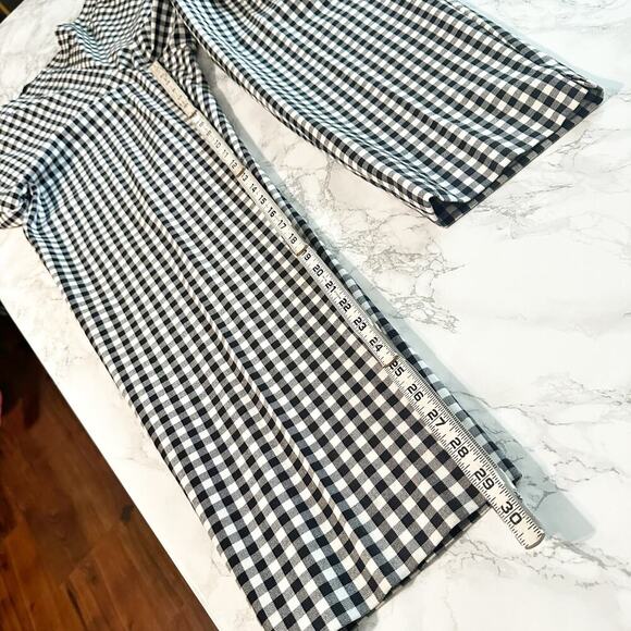 Talbots Hampshire Gingham Ankle Pant women's plus size 18W black/white - Picture 12 of 12